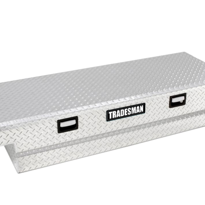 Tradesman Aluminum Single Lid Cross Bed Truck Tool Box (63in.) - Brite