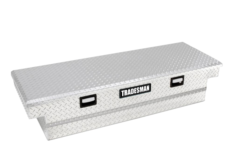 Tradesman Aluminum Single Lid Cross Bed Truck Tool Box (63in.) - Brite Tradesman Aluminum Single Lid Cross Bed Truck Tool Box (63in.) - Brite