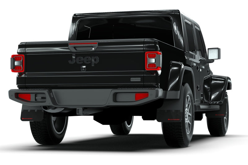 Rally Armor 19-24 Jeep Gladiator JT (Incl. Overland/Sport/Sport S) Black Mud Flap w/Army Green Logo Rally Armor 19-24 Jeep Gladiator JT (Incl. Overland/Sport/Sport S) Black Mud Flap w/Army Green Logo