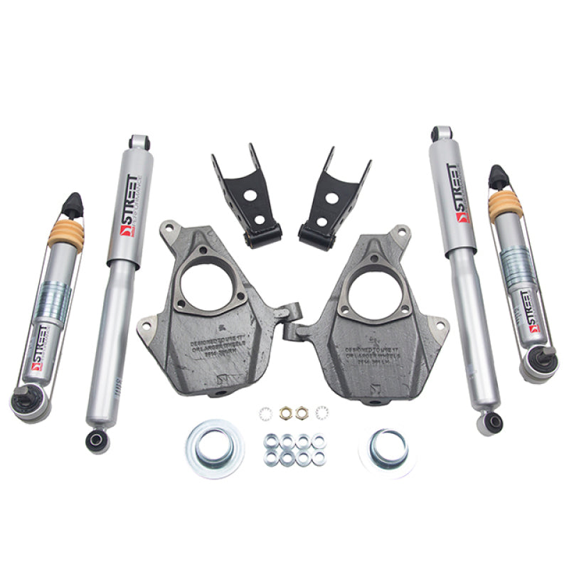 Belltech LOWERING KIT 16.5-18 Chevy Silverado/Sierra All Cab 2in F / 2or3in R w/ Street Perf Shocks Belltech LOWERING KIT 16.5-18 Chevy Silverado/Sierra All Cab 2in F / 2or3in R w/ Street Perf Shocks