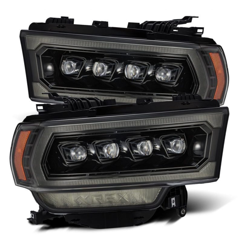 AlphaRex 19-21 Ram 2500 NOVA LED Proj Headlights Plank Style Alpha Blk w/Activ Light/Seq Signal/DRL AlphaRex 19-21 Ram 2500 NOVA LED Proj Headlights Plank Style Alpha Blk w/Activ Light/Seq Signal/DRL
