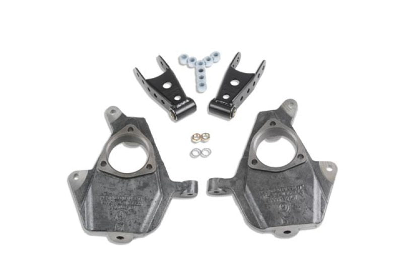 Belltech LOWERING KIT 2014 Silverado/Sierra All Cabs 2WD 2in Front/2in or 3in Rear w/o Shocks Belltech LOWERING KIT 2014 Silverado/Sierra All Cabs 2WD 2in Front/2in or 3in Rear w/o Shocks
