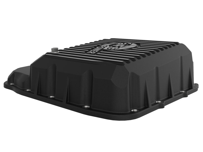 aFe Transmission Pan (Black w/ Machined Fins) 13-19 Dodge Diesel Trucks L6-6.7L (td) aFe Transmission Pan (Black w/ Machined Fins) 13-19 Dodge Diesel Trucks L6-6.7L (td)