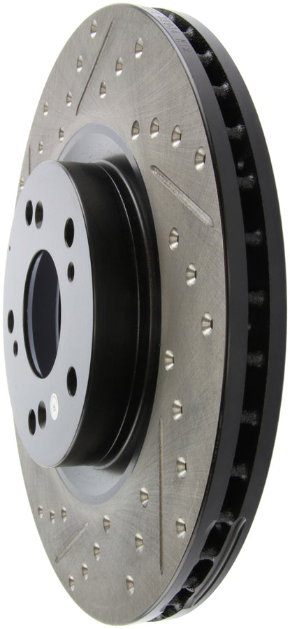 StopTech 02-06 Acura RSX Type S / 06-09 Honda Civic Si Slotted & Drilled Right Front Rotor StopTech 02-06 Acura RSX Type S / 06-09 Honda Civic Si Slotted & Drilled Right Front Rotor