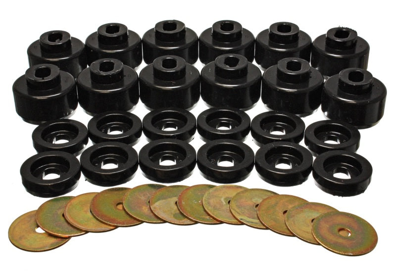 Energy Suspension Body Mount Set - Black Energy Suspension Body Mount Set - Black