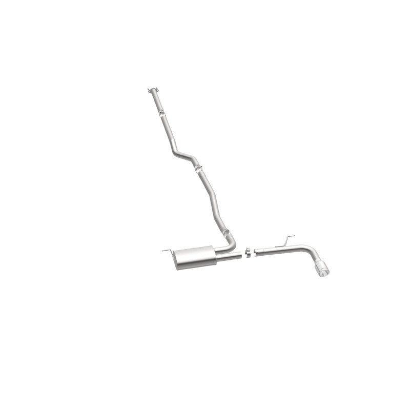 MagnaFlow Cat Back, SS, 2.5in, Street, Single Straight Pass. Polished 4in Tip, 2015 Ford Fusion 2.5L MagnaFlow Cat Back, SS, 2.5in, Street, Single Straight Pass. Polished 4in Tip, 2015 Ford Fusion 2.5L
