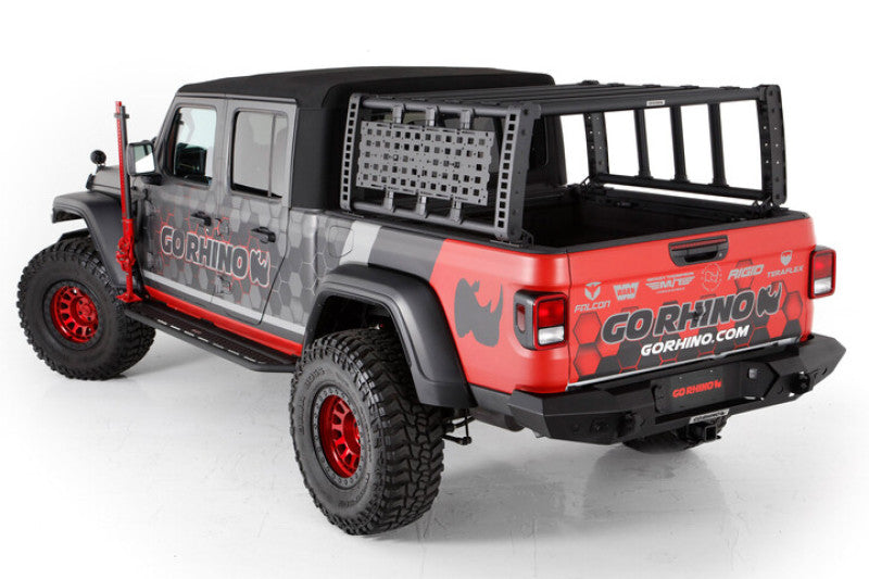 Go Rhino 19-21 Jeep Gladiator XRS Overland Xtreme Rack - Black Go Rhino 19-21 Jeep Gladiator XRS Overland Xtreme Rack - Black