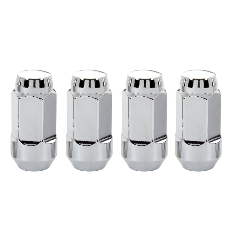 McGard Hex Lug Nut (Cone Seat Bulge Style) M14X1.5 / 22mm Hex / 1.945in. Length (4-Pack) - Chrome McGard Hex Lug Nut (Cone Seat Bulge Style) M14X1.5 / 22mm Hex / 1.945in. Length (4-Pack) - Chrome