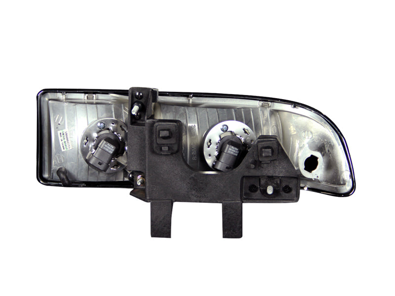 ANZO 1998-2005 Chevrolet S-10 Crystal Headlights Black ANZO 1998-2005 Chevrolet S-10 Crystal Headlights Black