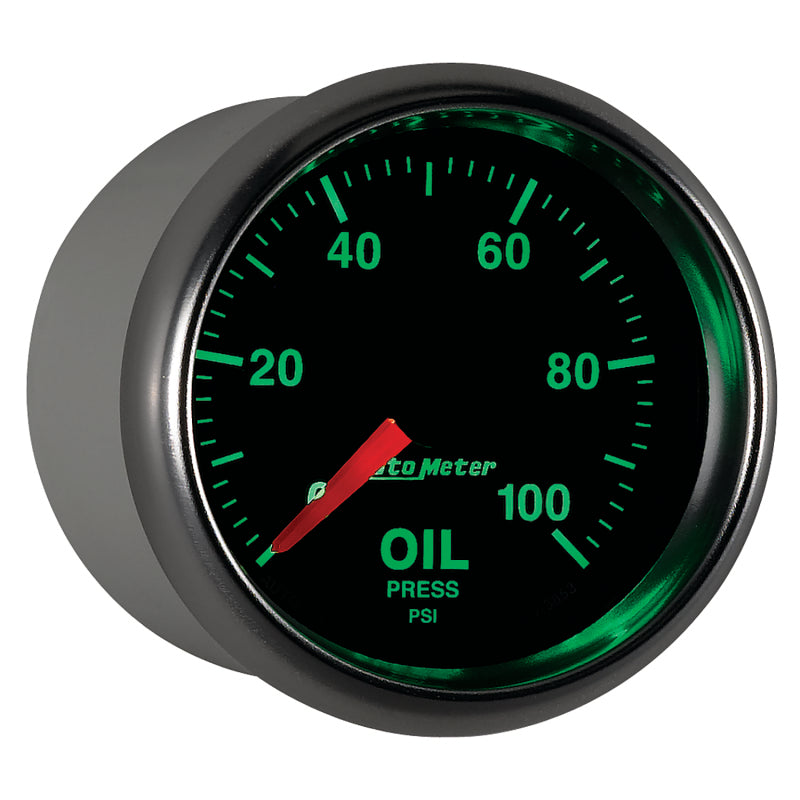 Autometer GS Series 2-1/16in Oil Pressure Gauge 100PSI Electric Full Sweep Autometer GS Series 2-1/16in Oil Pressure Gauge 100PSI Electric Full Sweep