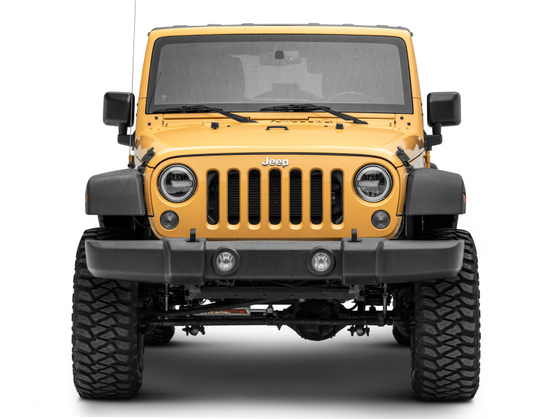 Raxiom 97-18 Jeep Wrangler TJ/JK 7-Inch LED Headlights w/ Halos- Black Housing (Clear Lens) Raxiom 97-18 Jeep Wrangler TJ/JK 7-Inch LED Headlights w/ Halos- Black Housing (Clear Lens)