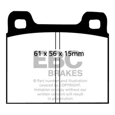 EBC 73-77 Porsche 911 2.7L Redstuff Front/Rear Brake Pads