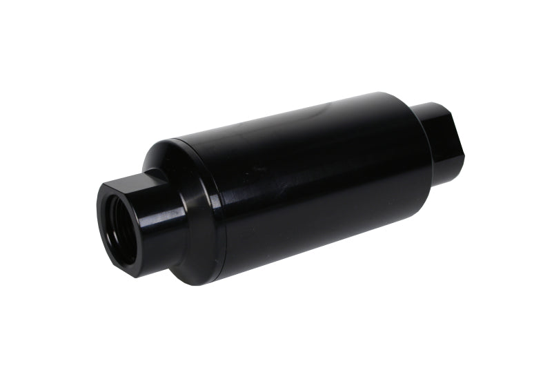 Aeromotive In-Line Filter 10AN 10 Micron Microglass Element Bright-Dip Black 2in OD Aeromotive In-Line Filter 10AN 10 Micron Microglass Element Bright-Dip Black 2in OD