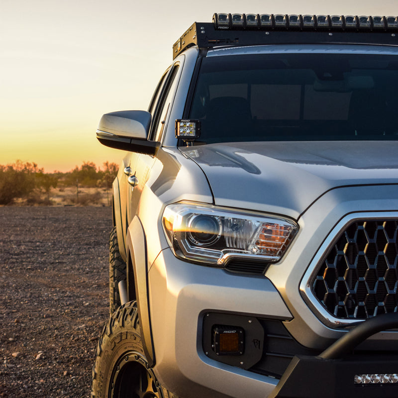 Rigid Industries 16-20 Toyota Tacoma A-Pillar Light Kit w/D-SS Flood Rigid Industries 16-20 Toyota Tacoma A-Pillar Light Kit w/D-SS Flood