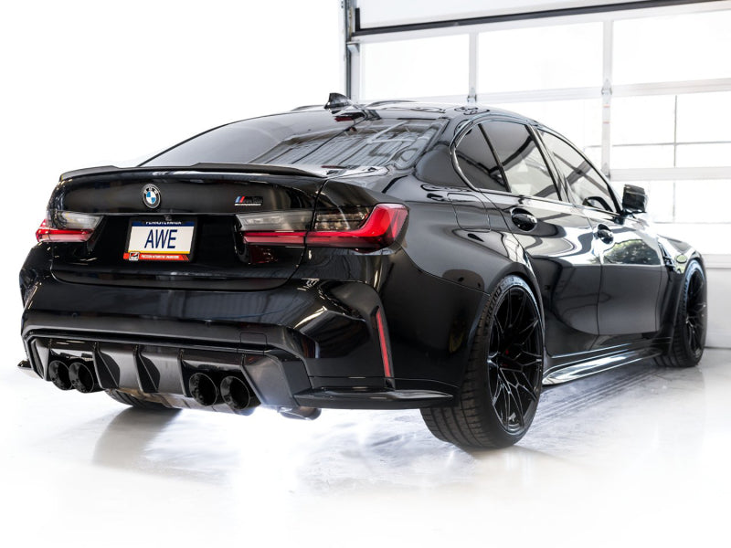 AWE SwitchPath Catback Exhaust for BMW G8X M3/M4 - Diamond Black Tips AWE SwitchPath Catback Exhaust for BMW G8X M3/M4 - Diamond Black Tips