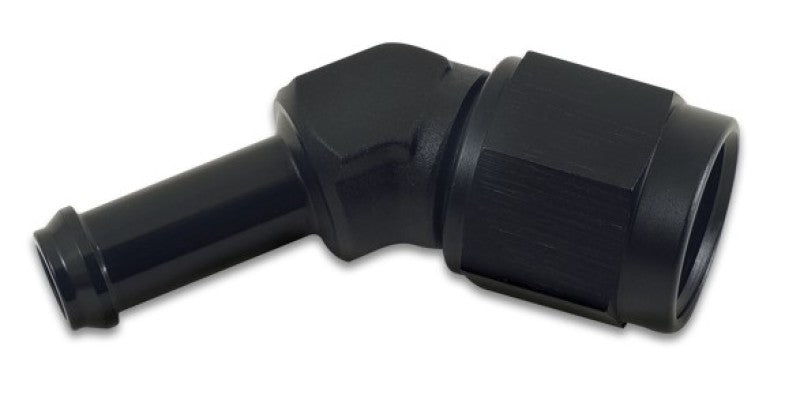 Vibrant Female AN to 45 Degree Barb AL Fitting (-6AN to 3/8in Barb) Vibrant Female AN to 45 Degree Barb AL Fitting (-6AN to 3/8in Barb)