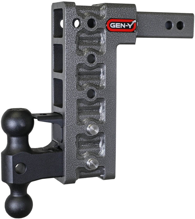 Gen-Y Mega Duty 2in Shank 10in Drop 2K TW 16K Hitch w/GH-051 Dual-Ball/GH-032 Pintle Lock Gen-Y Mega Duty 2in Shank 10in Drop 2K TW 16K Hitch w/GH-051 Dual-Ball/GH-032 Pintle Lock