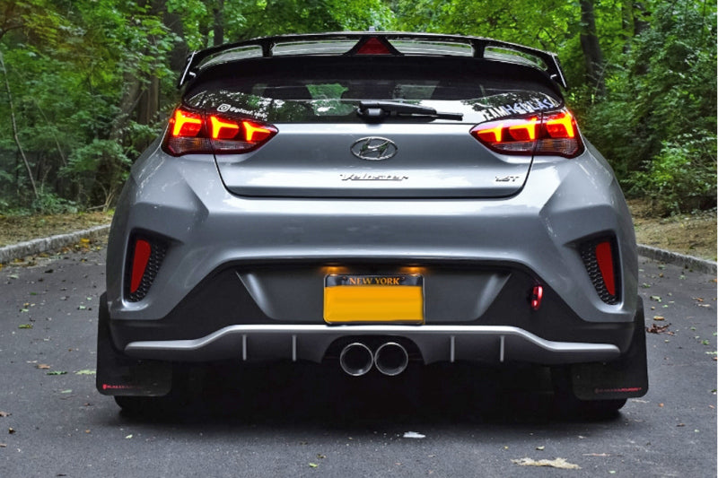 Rally Armor 19-21 Hyundai Veloster Turbo/2.0/R-Spec Black UR Mud Flap w/Red Logo Rally Armor 19-21 Hyundai Veloster Turbo/2.0/R-Spec Black UR Mud Flap w/Red Logo