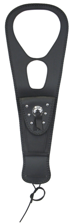 Mustang 02-08 Honda VTX1800 Cruiser Tank Bib w/Studs- Black Mustang 02-08 Honda VTX1800 Cruiser Tank Bib w/Studs- Black