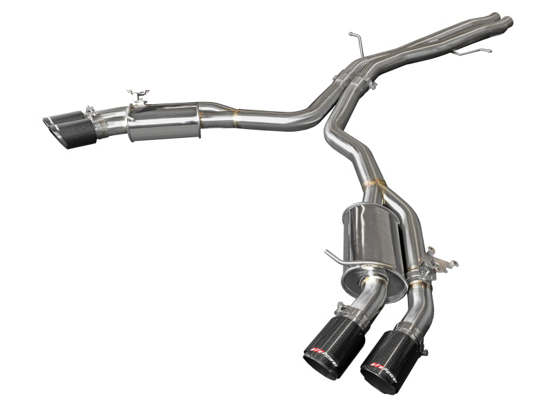 aFe 18-20 Audi RS5 Coupe MACH Force-Xp 3in to 2.5in 304 SS Axle-Back Exhaust System-Quad Carbon Tips aFe 18-20 Audi RS5 Coupe MACH Force-Xp 3in to 2.5in 304 SS Axle-Back Exhaust System-Quad Carbon Tips