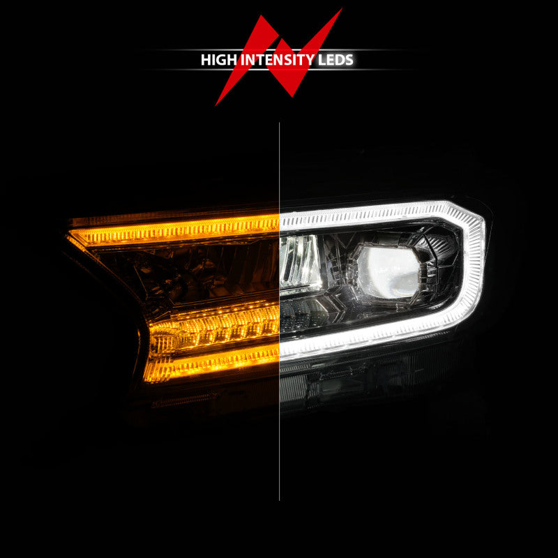 ANZO 19-23 Ford Ranger Full LED Projector Headlights w/ Initiation & Sequential - Chrome ANZO 19-23 Ford Ranger Full LED Projector Headlights w/ Initiation & Sequential - Chrome