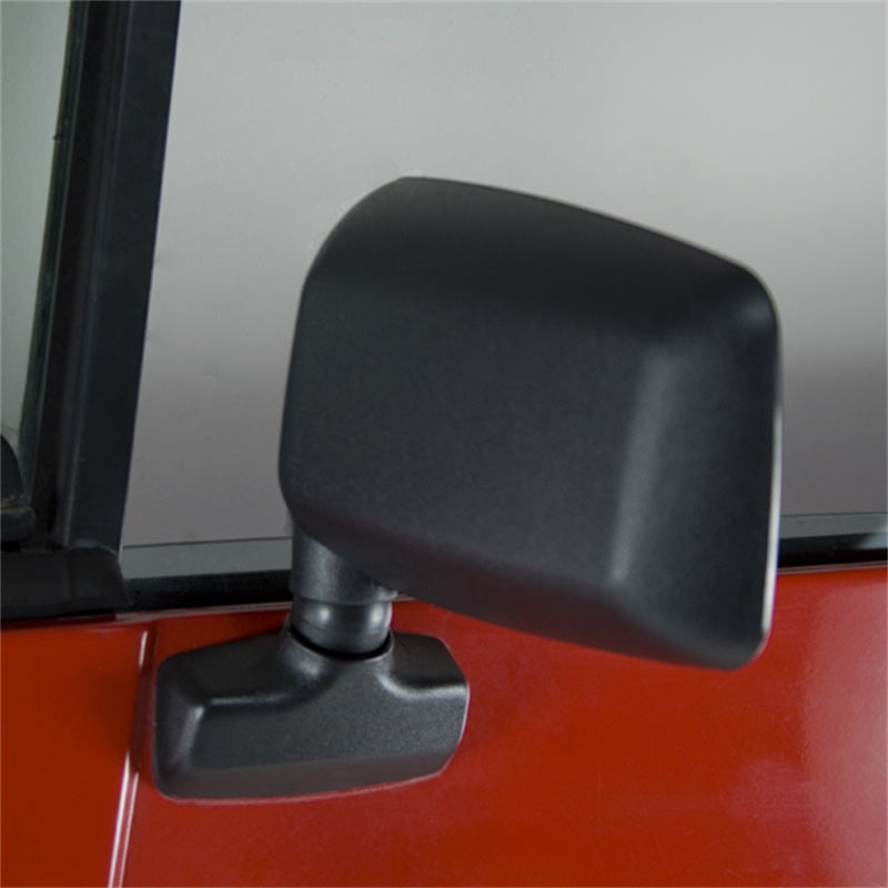 Omix Door Mirror Black Left- 87-95 Wrangler YJ Omix Door Mirror Black Left- 87-95 Wrangler YJ