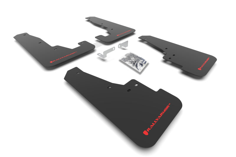 Rally Armor 16-24 Dodge Durango GT/Hellcat/RT/SRT 392/SXT Black UR Mud Flap Red Logo Rally Armor 16-24 Dodge Durango GT/Hellcat/RT/SRT 392/SXT Black UR Mud Flap Red Logo