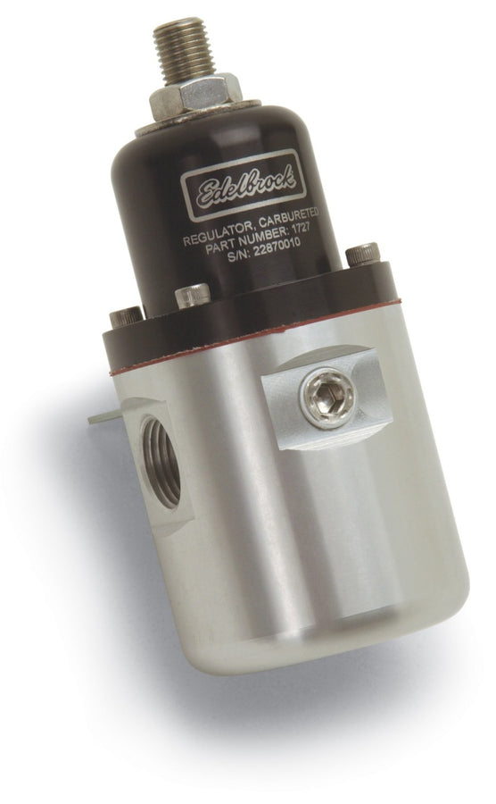 Edelbrock Fuel Pressure Regulator Carbureted 160 GPH 5-10 PSI 3/8In In/Out 3/8In Return Black Edelbrock Fuel Pressure Regulator Carbureted 160 GPH 5-10 PSI 3/8In In/Out 3/8In Return Black
