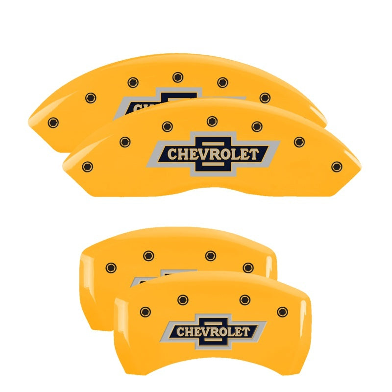 MGP 4 Caliper Covers Engraved Front & Rear MOPAR Yellow finish black ch MGP 4 Caliper Covers Engraved Front & Rear MOPAR Yellow finish black ch