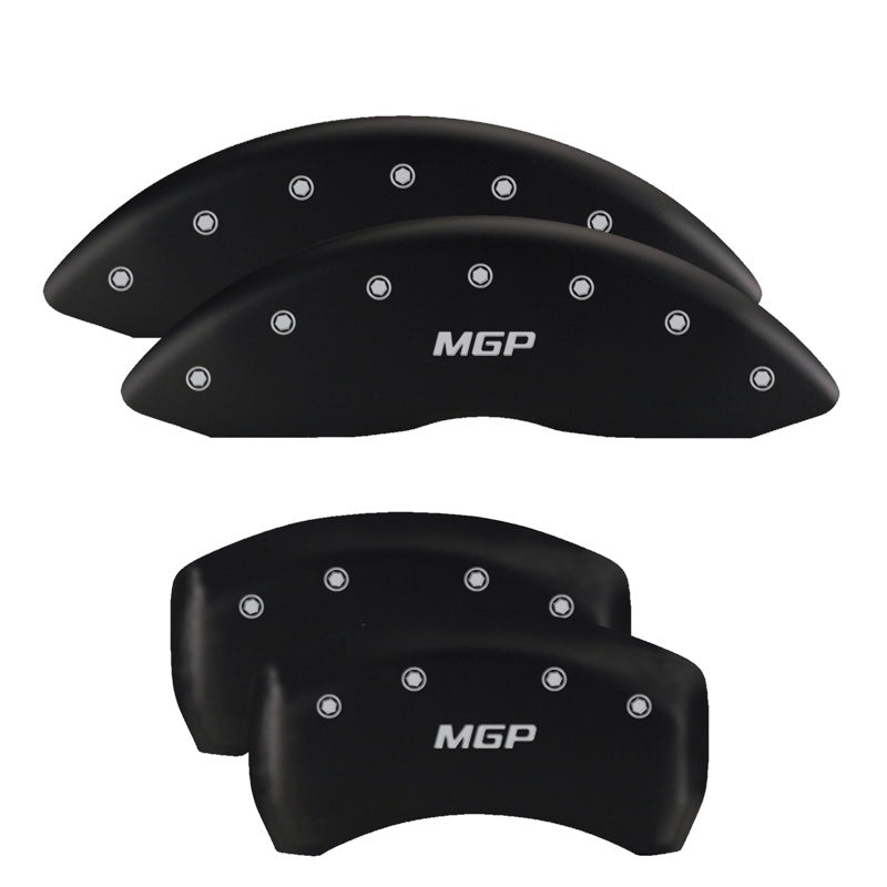 MGP 4 Caliper Covers Engraved Front & Rear MGP Black finish silver ch MGP 4 Caliper Covers Engraved Front & Rear MGP Black finish silver ch