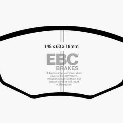 EBC 01-04 Jaguar X-Type 2.5 Redstuff Front Brake Pads