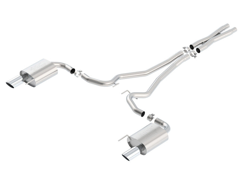 Borla Atak S Cat-Back 15-17 Ford Mustang GT 5.0L V8 MT/AT 2.5in pipe 4in tip Borla Atak S Cat-Back 15-17 Ford Mustang GT 5.0L V8 MT/AT 2.5in pipe 4in tip