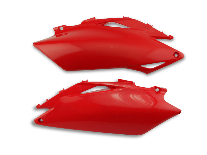 Cycra 09-12 Honda CRF250R-450R Side Number Panels - Red Cycra 09-12 Honda CRF250R-450R Side Number Panels - Red