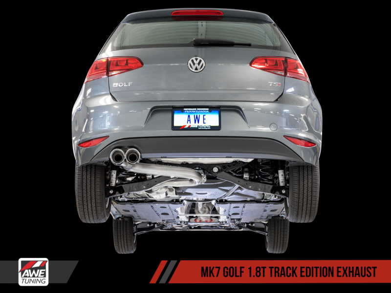 AWE Tuning VW MK7 Golf 1.8T Track Edition Exhaust w/Diamond Black Tips (90mm) AWE Tuning VW MK7 Golf 1.8T Track Edition Exhaust w/Diamond Black Tips (90mm)