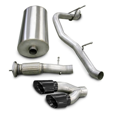 Corsa 2007-2010 Cadillac Escalade 6.2L V8 Black Sport Cat-Back Exhaust
