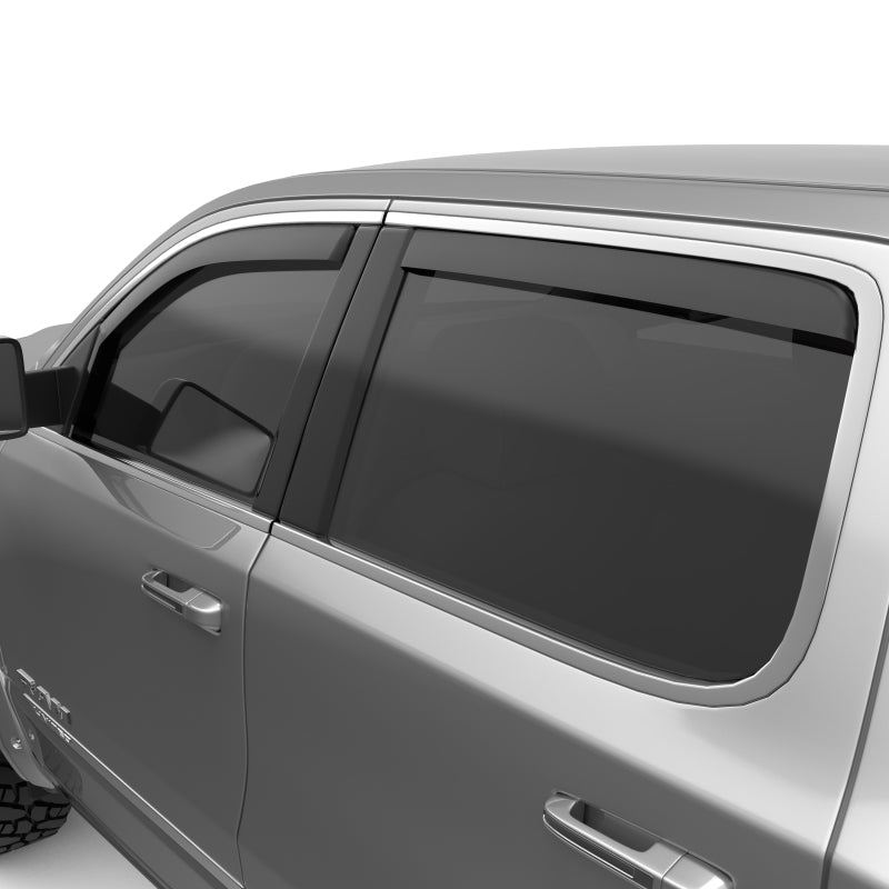 EGR 19-23 Ram 1500 In-Channel Window Visors Front/Rear Set Matte Black Extended Cab EGR 19-23 Ram 1500 In-Channel Window Visors Front/Rear Set Matte Black Extended Cab