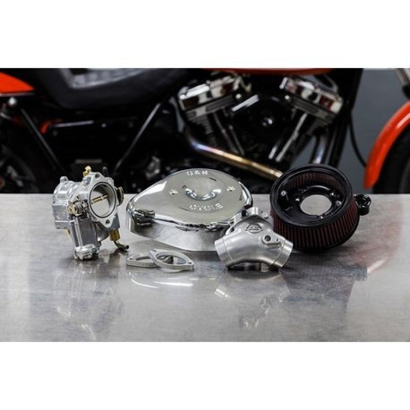 S&S Cycle 2006 BT Super E Carburetor &  Stealth Air Cleaner Kit w/ Chrome Teardrop S&S Cycle 2006 BT Super E Carburetor &  Stealth Air Cleaner Kit w/ Chrome Teardrop
