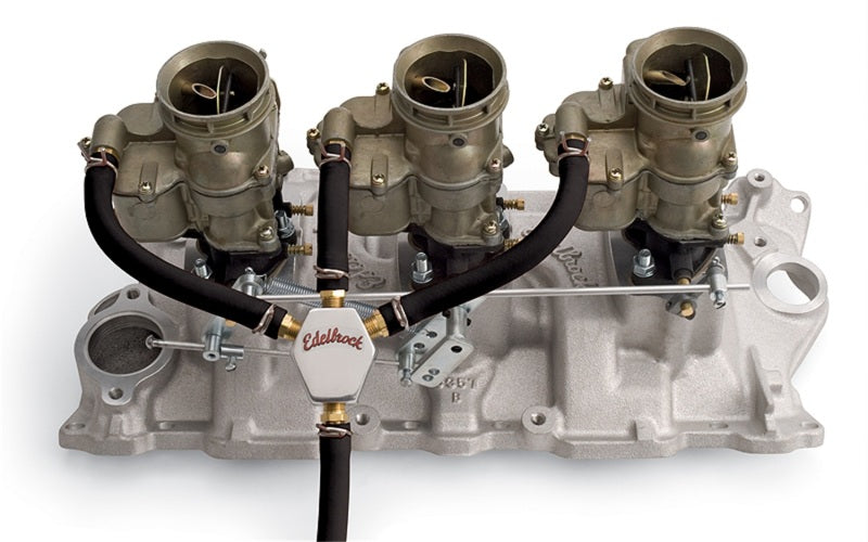 Edelbrock Fuel Block Kit Triple Feed 1286 Mini Block Edelbrock Fuel Block Kit Triple Feed 1286 Mini Block