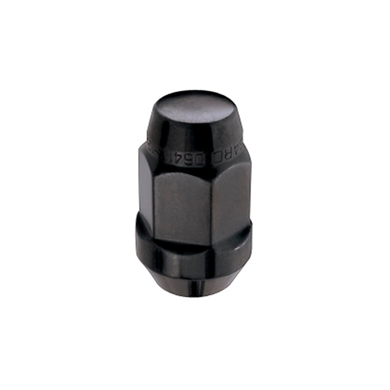 McGard Hex Lug Nut (Cone Seat Bulge Style) 1/2-20 / 3/4 Hex / 1.45in. Length (Box of 144) - Black McGard Hex Lug Nut (Cone Seat Bulge Style) 1/2-20 / 3/4 Hex / 1.45in. Length (Box of 144) - Black