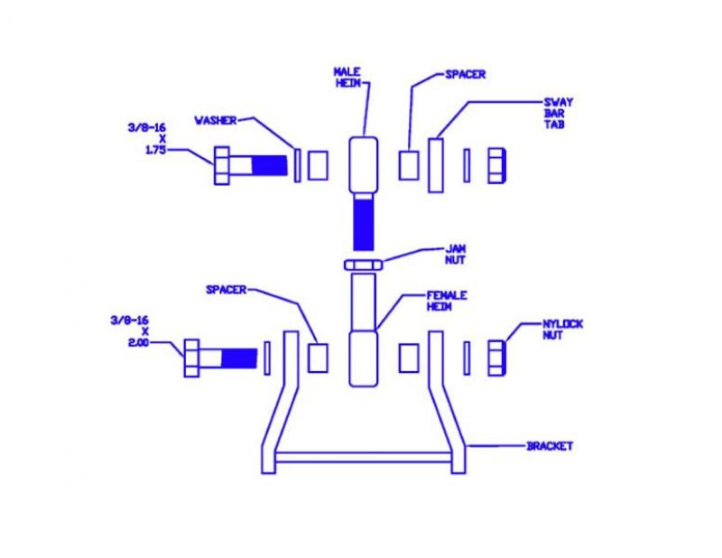 Progress Tech 01-05 Honda Civic Rear Sway Bar Adapter Kit Progress Tech 01-05 Honda Civic Rear Sway Bar Adapter Kit