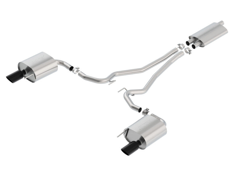 Borla 15-17 Ford Mustang EcoBoost 2.3L EC-Type Cat Back Single Round 4.0in OD 9.5in L Tips Exhaust Borla 15-17 Ford Mustang EcoBoost 2.3L EC-Type Cat Back Single Round 4.0in OD 9.5in L Tips Exhaust