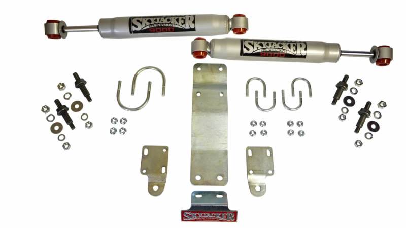 Skyjacker 2007-2017 Jeep Wrangler (JK) (Use w/ OEM Tie Rods) Dual Steering Damper Kit w/ 9000 Series Skyjacker 2007-2017 Jeep Wrangler (JK) (Use w/ OEM Tie Rods) Dual Steering Damper Kit w/ 9000 Series