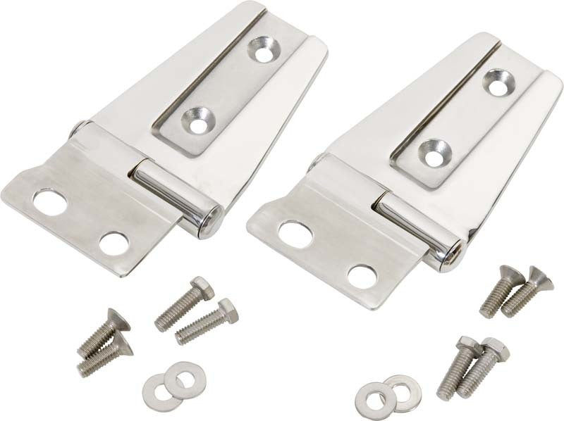 Kentrol 07-18 Jeep Wrangler JK Hood Hinge Pair - Polished Silver Kentrol 07-18 Jeep Wrangler JK Hood Hinge Pair - Polished Silver
