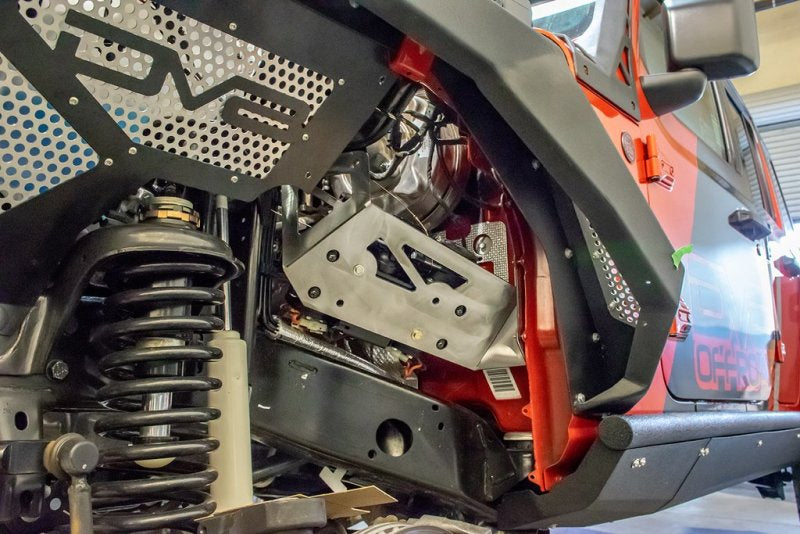 DV8 Offroad 2018+ Jeep JL / JT Engine Bay Compressor Mount DV8 Offroad 2018+ Jeep JL / JT Engine Bay Compressor Mount