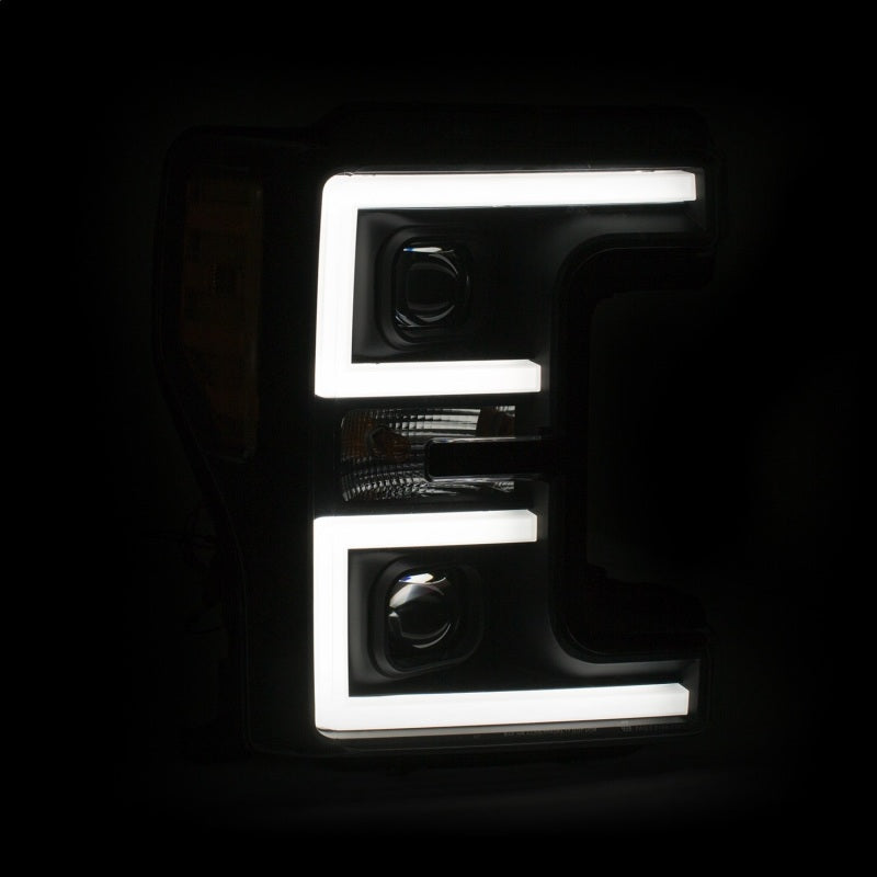 ANZO LED Headlights 17-18 Ford F-250 Super Duty Plank-Style L.E.D. Headlight Black (Pair) ANZO LED Headlights 17-18 Ford F-250 Super Duty Plank-Style L.E.D. Headlight Black (Pair)