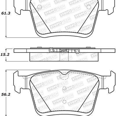 StopTech 2014 Acura TSX Sport Performance Rear Brake Pads