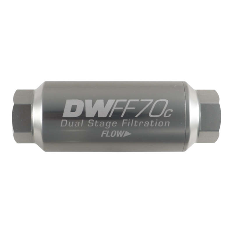 DeatschWerks 10AN Female 10 Micron 70mm Compact In-Line Fuel Filter Kit DeatschWerks 10AN Female 10 Micron 70mm Compact In-Line Fuel Filter Kit