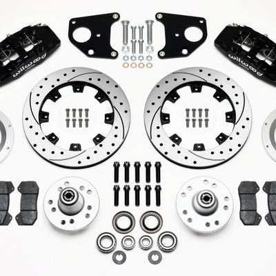 Wilwood Dynapro 6 Front Hub Kit 12.19in Drilled 62-72 CDP B & E Body-Drum