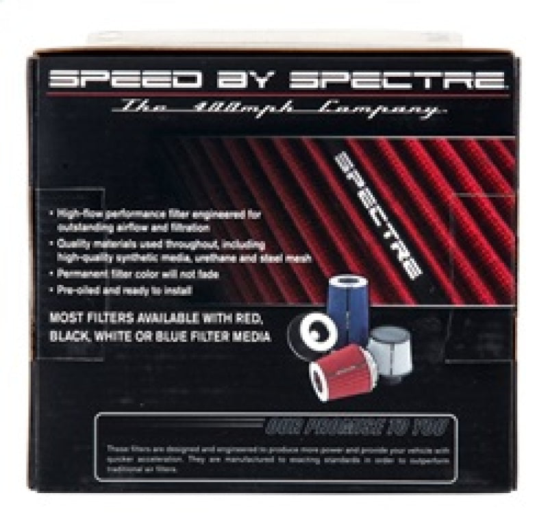 Spectre Adjustable Conical Air Filter 5-1/2in. Tall (Fits 3in. / 3-1/2in. / 4in. Tubes) - Red Spectre Adjustable Conical Air Filter 5-1/2in. Tall (Fits 3in. / 3-1/2in. / 4in. Tubes) - Red
