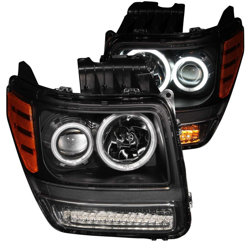 ANZO 2007-2012 Dodge Nitro Projector Headlights w/ Halo Black (CCFL) G2 ANZO 2007-2012 Dodge Nitro Projector Headlights w/ Halo Black (CCFL) G2